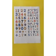 Ready Stock Sticker abc and 123