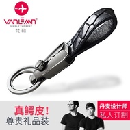 Jingzhou City Huhuaye Commercial Co., Ltd. Denmark Vanlemn Creative Crocodile Keychain Genuine Leath
