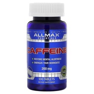 ALLMAX Essentials Caffeine 200mg 100 Tablets Restore Mental Alertness Energize Your Workouts