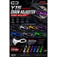 CHAIN ADJUSTER SET CNC ALLOY YAMAHA Y15ZR Y15 CHAIN ADJUSTER BRACKET SET