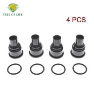 4X Fuel Injector Spacer Cup with O-ring For Toyota 4Runner 2.7L 2TR-FE 2010-2012 Land Cruiser PRADO 