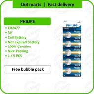 PHILIPS 2477 CR2477 button Battery coin Bateri 3V cell Batteri digital voltmeter thermostat room sen
