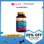 HERBS OF GOLD CRANBERRY EXTRACT 500MG VEGETABLE CAPSULE 90S [Georgetown Wellings Pharmacy]