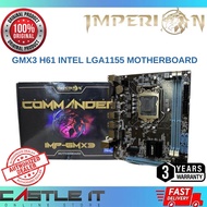 Imperion H61M GMX3 H61 Intel Socket LGA1155 for 2nd 3rd Gen Motherboard - Combo Deal CPU Mainboard