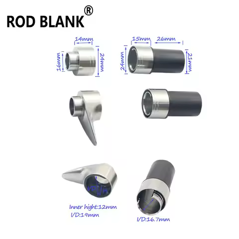 Rod Blank 1Set Spinning Casting Aluminum Reel Seat Metal Components Fishing Rod DIY Reel Seat Rod Re