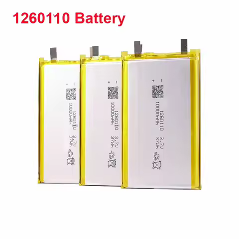 10000mAH 3.7V 1260110 Polymer lithium ion Li-ion Rechargeable battery for POWER BANK GPS Table E-boo