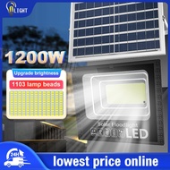 1200W Solar Light Outdoor Lighting LED Lampu Solar  IP67 Waterproof LED Solar Spotlight Intelligent Light Sen