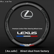 【Ax.Safe】Lexus Leather Steering Wheel Cover UX200 UX250h UX300e RX300 IS300 ES250 ES300 LS500 NX350h Steering Wheel Cover car accessories car accessories interior