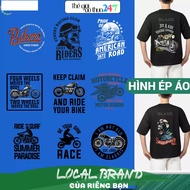 [Ironed, heat pressed image] Ironed image Biker Style B2