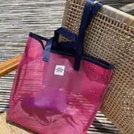 粉紅色購物袋/健身袋/雜貨袋/海灘袋/洗衣袋/ M