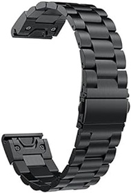 Fenix 7X / Fenix 6X / Fenix 5X Watch Band,Quick Fit 26mm Stainless Steel Metal Replacement Wristband Strap for Garmin Fenix 5X Plus,Fenix 3/3 HR,Tactix Bravo/Charlie