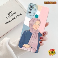 Casing Latest Infinix Hot 9 Playhp - Fashion Case Hijab - Infinix Hot 9 Play Case - Soft Case Infini