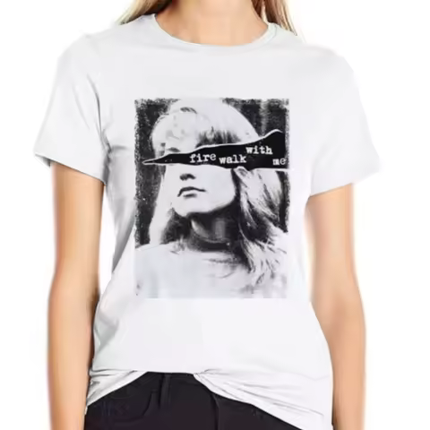 Twin Peaks Laura Palmer Fire Walk with Me T Shirt Oversize Clothing Tees T-Shirts Men's and Women's 