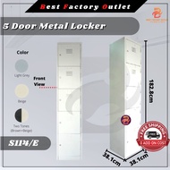 BFO S114/E Metal Locker Cabinet (5 Door) / Locker Besi / Locker Organizer / Locker Asrama / Steel Lo