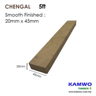 Chengal Timber (Rough, S4S, E4E, E2E) - 1" x 2" x 5ft - ( Kayu Cengal )