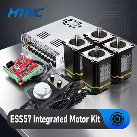 Nema 23 Integrated Motor Kit 4 Axis DC Engines ESS57 2Nm 4.2A Nema23 Close Loop Stepping Motor + MAC
