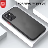 Case Vivo Y15s / Y01  Case Slim HYBRID Soft สำหรับ เคส Vivo Y01 เคสวีโว่ เคสโทรศัพท์vivo Y15s เคสมือ