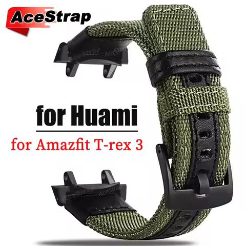 Nylon Strap for Huami Amazfit T-rex 3 Bracelet for Amazfit Tyrannosaurus Smartwatch Wristband Sport 