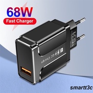 Ready Wall Charger For IPhone 13 12 11 Huawei 1 Ports Universal USB Charger For Mobile Phone 68w EU/