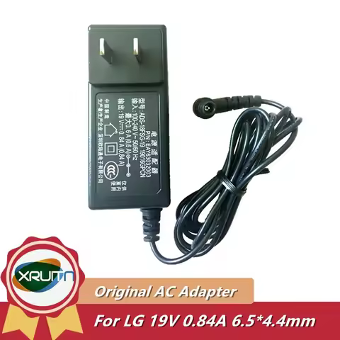 Original US Plug AC Adapter Charger 19V 0.84A For LG 9M38D 20M35D LCD Monitor Power Supply ADS-18FSG