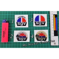SGV Helmets / SGV / SGV Helmet Epoxy & Timbul Sticker Printing Reflective epoxy helmets sgv sgvhelme