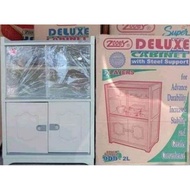 ZOOEY DELUXE DISH CABINET 2LAYER SLIDING DOOR