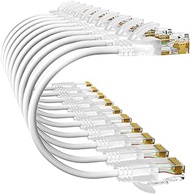 Premium Slim Type Patch Cord, 0.5ft White, UTP Cat 6A 10G, 50Micron, 28AWG, PVC, 3.6mm Diameter, Tra