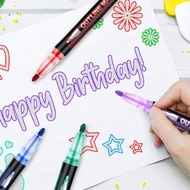 Kelln Glitter Gel Markers Pens For Kids Adults Crafting Scrapbooking Journaling Smooth