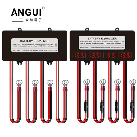 ANGUI HA02 HC02 Batteries Voltage Equalizer Balancer li-ion Lead Acid Battery Parallel series Solar 