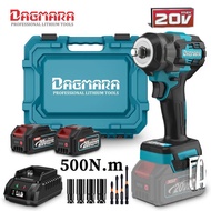 Dagmara 500Nm DIW04-500 Electric 1/2 Inch Cordless Impact Wrench  Heavy Duty Brushless  High Power D