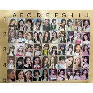 IVE OFFICIAL PHOTOCARD WONYOUNG REI YUJIN LEESEO GAEUL LIZ PHOTOCARD AFTERLIKE LOVEDIVE