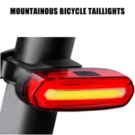 《Baijia Yipin》 Bicycle taillight night red light USB charging LED warning mountain bike riding equipment accessories