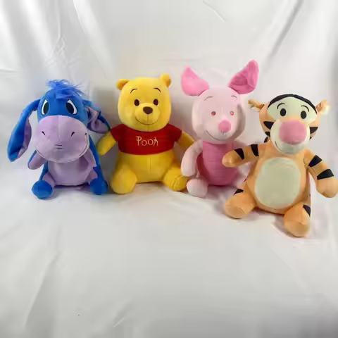 Cute Cartoon Animal Plush Dolls, Winnie The Pooh, Eeyore, Tigger, Piglet, Plush Pendant Decorations,