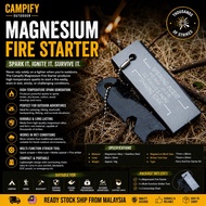Campify Magnesium Fire Starter Kit Ferro Rod Spark Lighter Survival Camping Hiking Bushcraft EDC