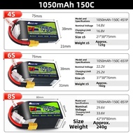 BOSHI | High Rate Lithium Battery XT60 XT30 Connector