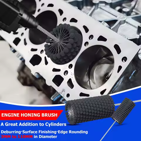 77MM Flexible Honing Brushes Silicon Carbide Abrasive Ball Hone Tool Brake Cylinders Hydraulics Valv
