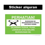 BORONG Sticker Al Quran (13cm x 7cm)