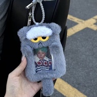 G Kwon zoa zoa Merchandise GD Material Limited Blue Cat Plush Card Holder Aidou Photocard Protective