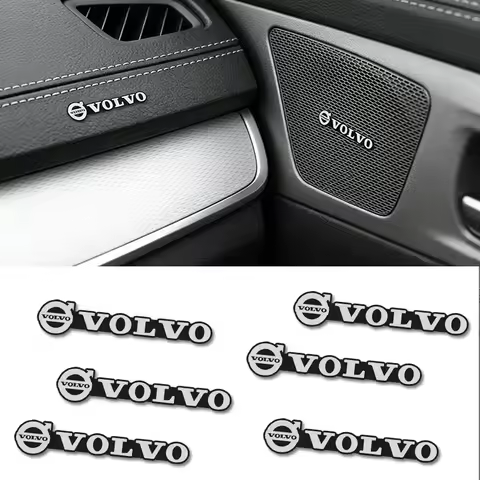 Car Audio Decorate 3D Aluminum Badge Emblem Sticker For Volvo XC60 V40 XC40 V60 XC90 S60 V70 S90 CX7