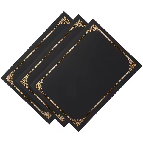 3 Pcs Certificate Cover Paper Folder Letter of Appointment Graduation Project Holder Award Diploma