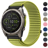 QuickFit 26mm 22mm Nylon Strap For Garmin Fenix 8 Pro 51mm AMOLED/MicroLED Fenix8 47mm 7 7X Pro Sola