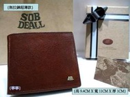 【寧寧精品小舖*刷卡不加%*皮夾皮帶包包店】＊沙伯迪澳*SobDeall*94*【9張卡無拉鏈新男短夾】00-770