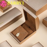 BARRY1 Leather Jewel Box, Luxury Exquisite Jewelry Organizer, Fashion Portable Filigrana Textured Du