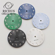 RICHUS 29mm watch dial black blue green white fit NH35 NH36 ETA2824 2836 Miyota8215 DG2813 3804 move