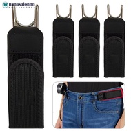 NANASALONNN Buckleless Invisible Waist Closure Hook Elastic Waistband Hook-And-Loop Fastener for Fis