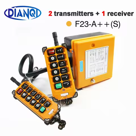 DC 12V 24V 36V 220V 380V AC Wireless Crane Remote Control F23-A++S Industrial Remote Control Hoist C