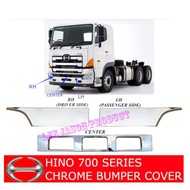 HINO 700 SERIES CHROME BLACK FRONT BUMPER COVER SET PRICE FOR 1 PC