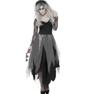 M-XXL Dark Vampire Bride Halloween Costume for Adults