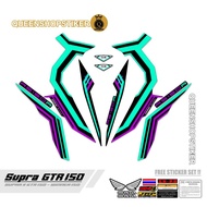 SUPRA GTR 150 STRIPING MOTIF 35 / SUPRA GTR VARIATION STRIPING / VARIATION MOTORCYCLE STICKER / SUPR