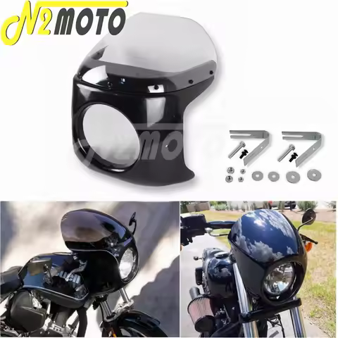 Motorcycle 7 Inch Headlight Fairing Screen For Honda CB CM CL GL CX SL 175 185 200 250 350 360 400 4